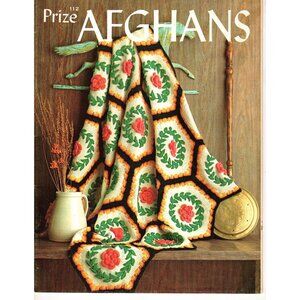 Vintage 1960s Prize Afghans Knitting and Crochet Pattern Booklet